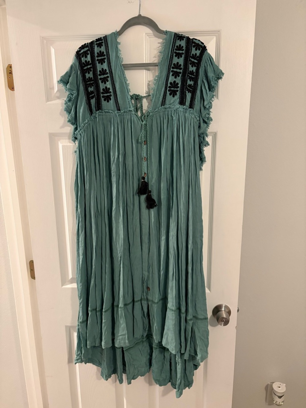 Free People Will Wait For You Midi Teal Dress